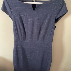 Boatneck capped sleeve dress